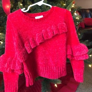 Red Fashion Sweater - Toodler Girl